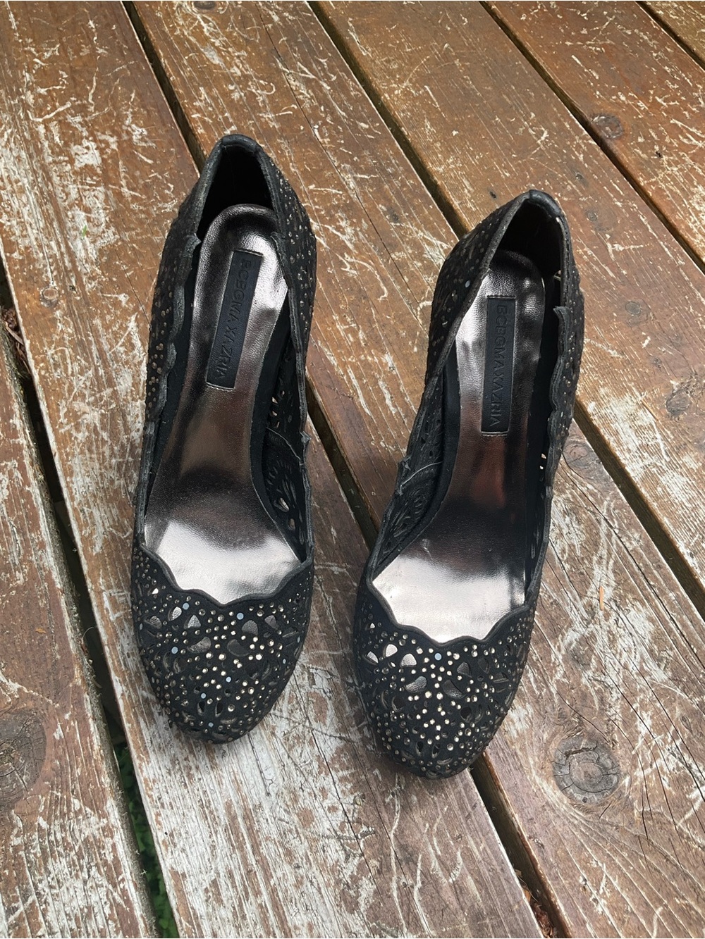 BCBGMaxAzria Rhinestone Heels - Picture 6 of 10